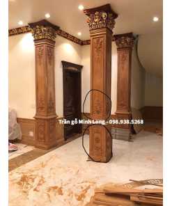 Ốp tường gỗ – vách ngăn phòng 08