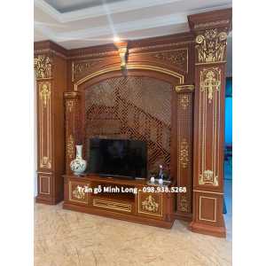 vách ốp gỗ