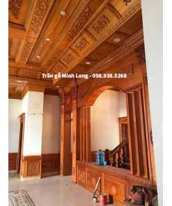 Ốp tường gỗ – vách ngăn phòng 04