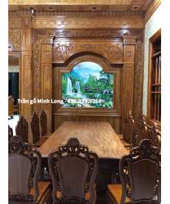 Ốp tường gỗ, vách ngăn phòng