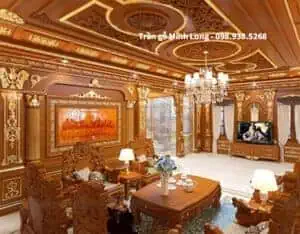 thi công trần gỗ Hà Nội