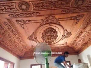 Thi công trần gỗ tại Hải Dương