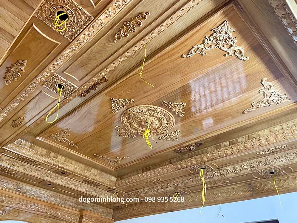 Trần gỗ tân cổ điển 11 trần gỗ Minh Long