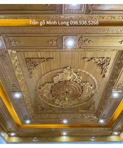 Trần gỗ tân cổ điển 03