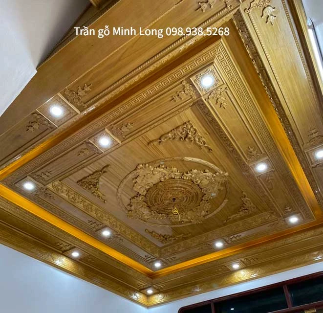 Trần gỗ tân cổ điển 03 Trần gỗ tân cổ điển 03 - Ảnh 4