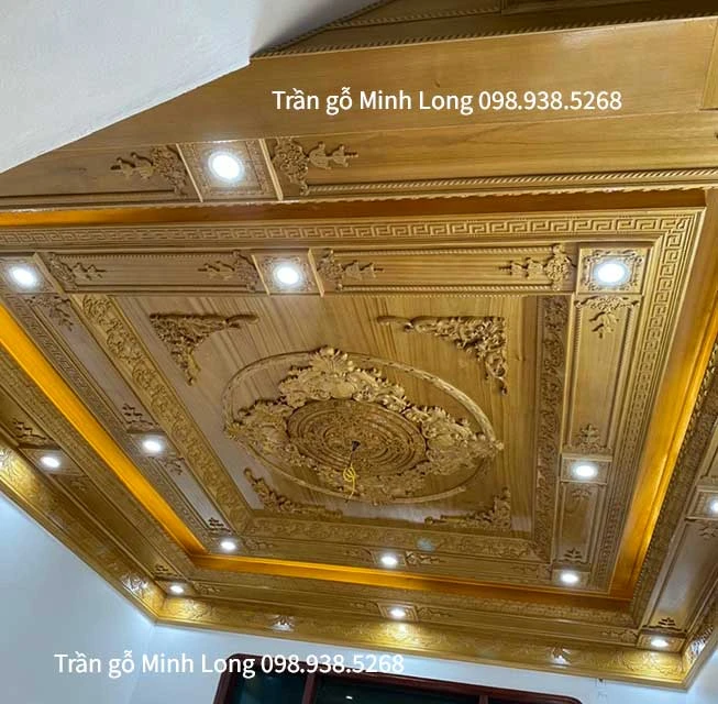 Trần gỗ tân cổ điển 03 Trần gỗ tân cổ điển 03 - Ảnh 2