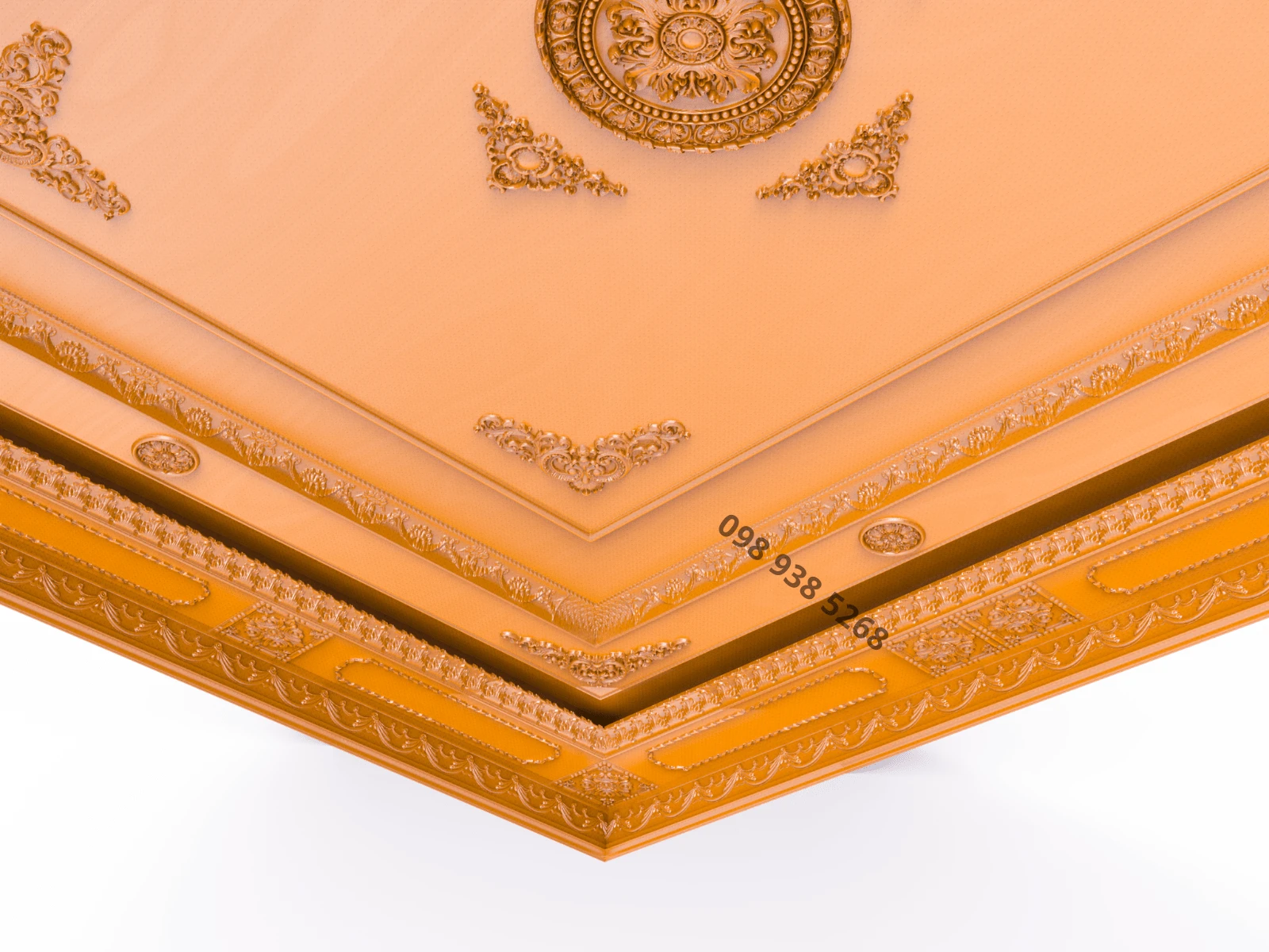 Trần gỗ tân cổ điển TTCD05 Mẫu trần gỗ tân cổ điển