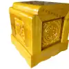 Tiểu Quách Gỗ Vàng Tâm Nhỏ 7-7-10 Dùng Đựng Bình Tro