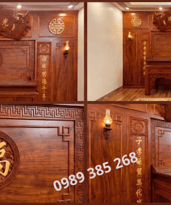 vách ốp lưng bàn thờ